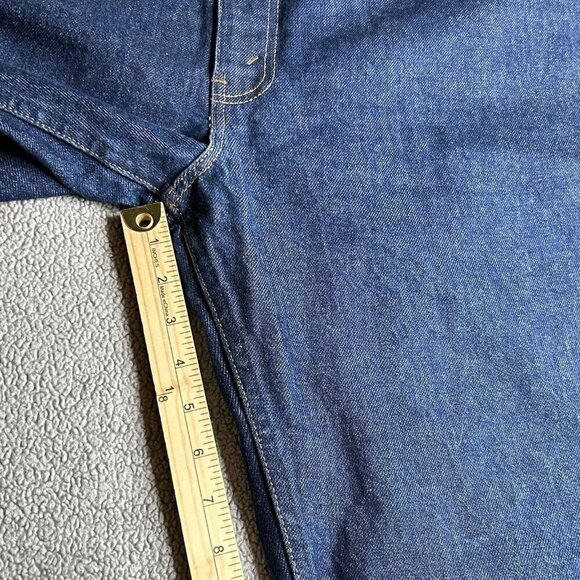 Vintage 70s Levis Jeans Orange Tab Talon 42 Zipper Mens 44x32 Indigo Made in USA - Picture 11 of 13